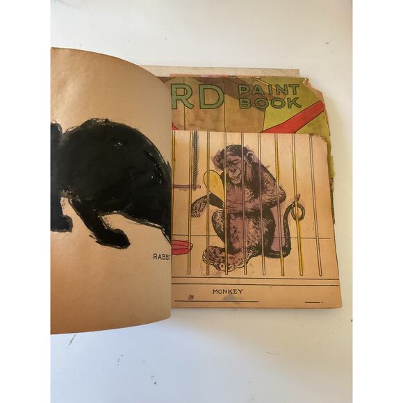 1910’s Antique Color Books & Drawing Book Bundle of 4 Rough Condition - Picture 11 of 14